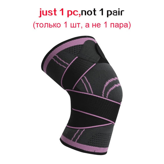 1Pcs Unisex Sports Knee Pads Compression Joint Relief Arthritis Running Fitness Elastic Bandage Knee Pads Basketball Volleyball