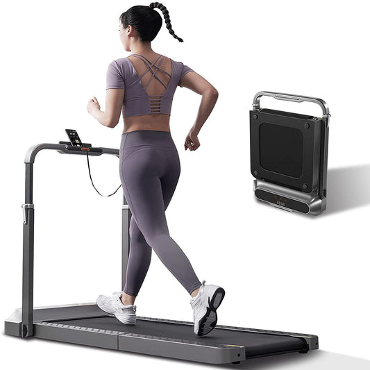 WalkingPad R2 Treadmill Running and Walking Folding Treadmill Manual Automatic Modes Foldable Non-Slip Smart LCD Display Fitness Equipment 0.3-6.2MPH (Black)